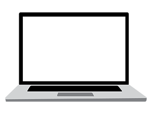Icon Showing Blank Laptop