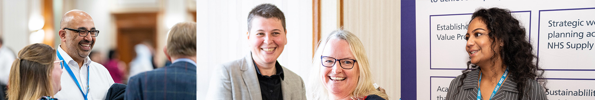 Some of our colleagues working and talking together