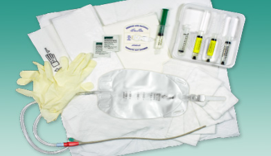 The BARD® Tray which contains all the essential items to catheterise or re-catheterise a patient in one pack.