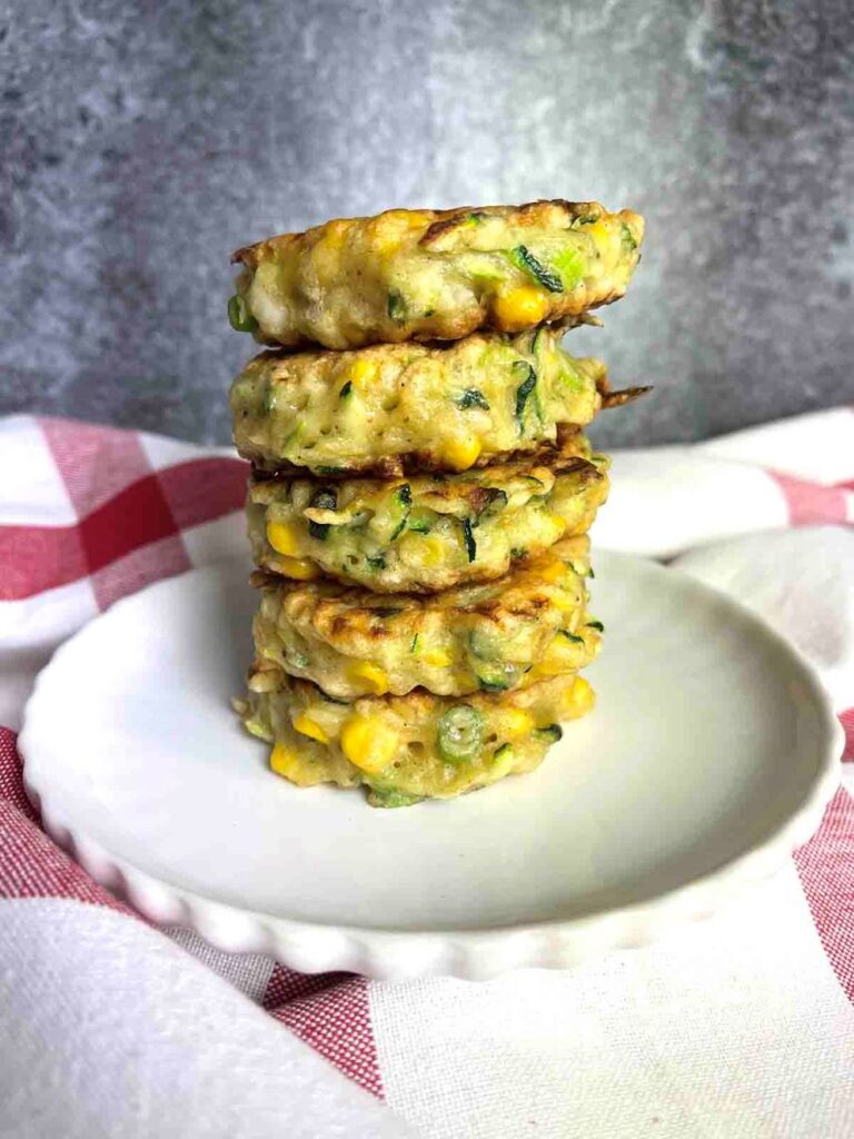 Courgette and sweetcorn fritters Courgette and sweetcorn fritters