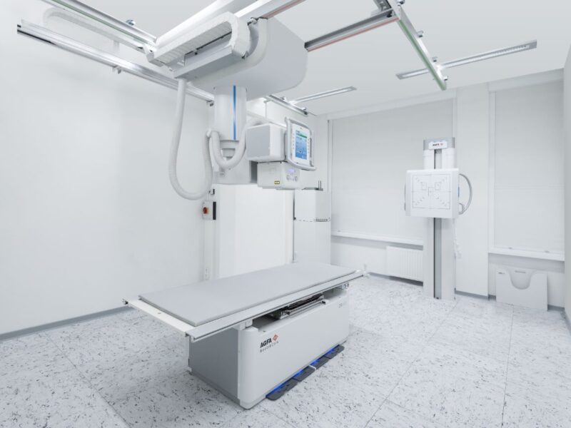 Agfa Radiology Solutions DR600 X-ray Room-2 Detector Table and Wallstand - Radiology