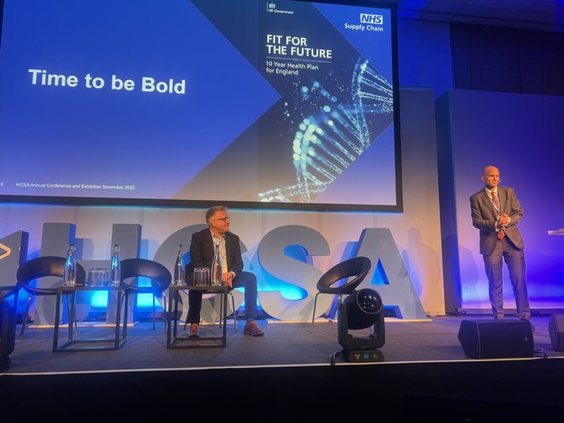 Image of Andrew New speaking at the HCSA 2025 conference