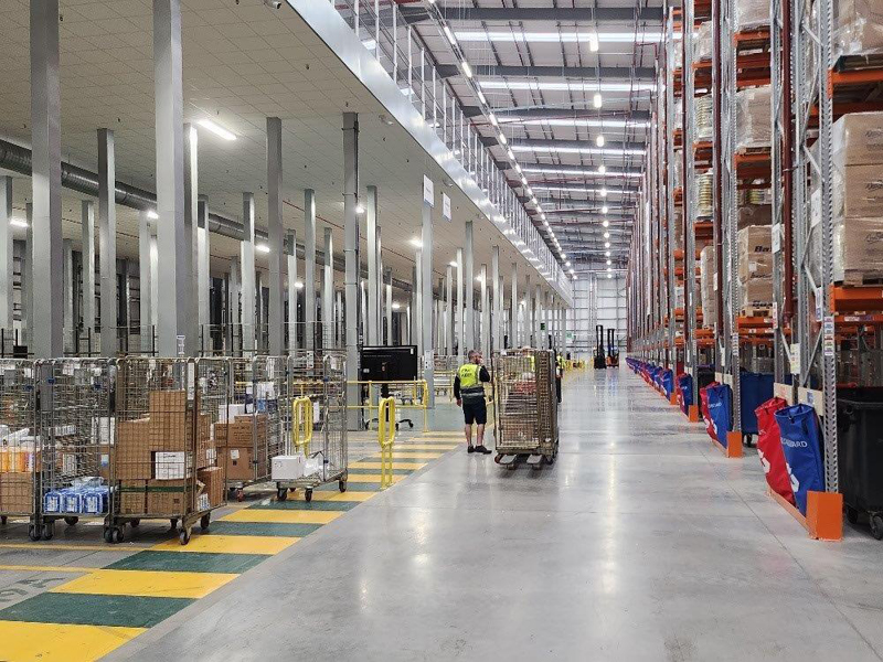 Internal shot of Gorsey Point - the new Regional Distribution Centre