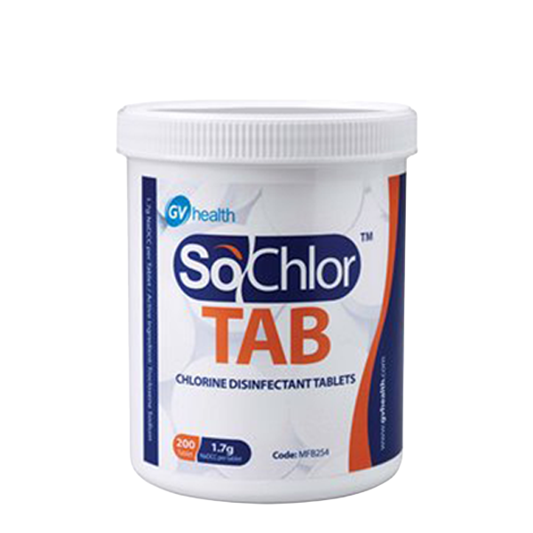 Chlorine Releasing Tablets 1.7g NaDCC Tablet (200 tabs) for use with dilution bottle MFB257Chlorine Releasing Tablets 1.7g NaDCC Tablet (200 tabs) for use with dilution bottle MFB257