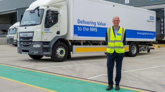 Andrew New - our CEO - along with one of the latest fleet of trucks