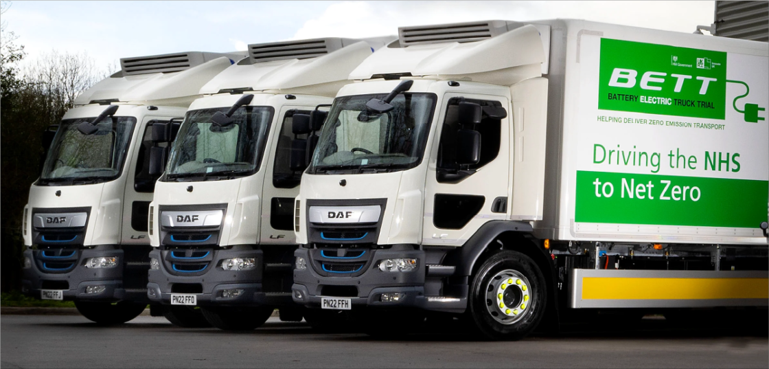 Front View - NHS Net Zero Trucks 2022 Fleet Image