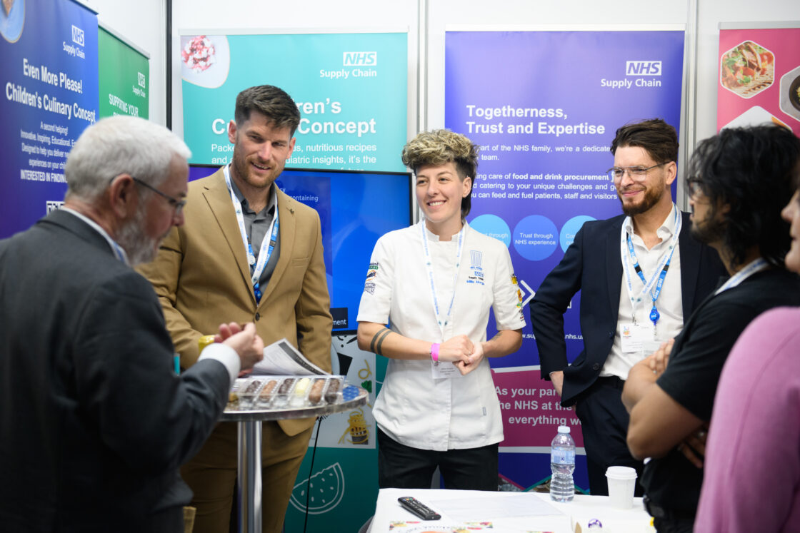 Image of NHS Supply Chain Food colleagues at an exhbition