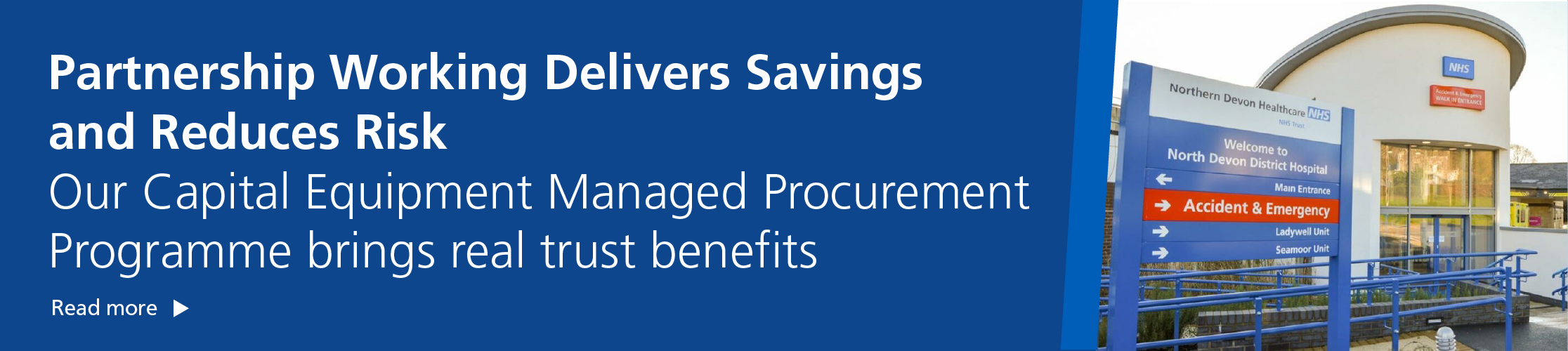 Read more about how our Capital Equipment Managed Procurement Programme brings real trust benefits