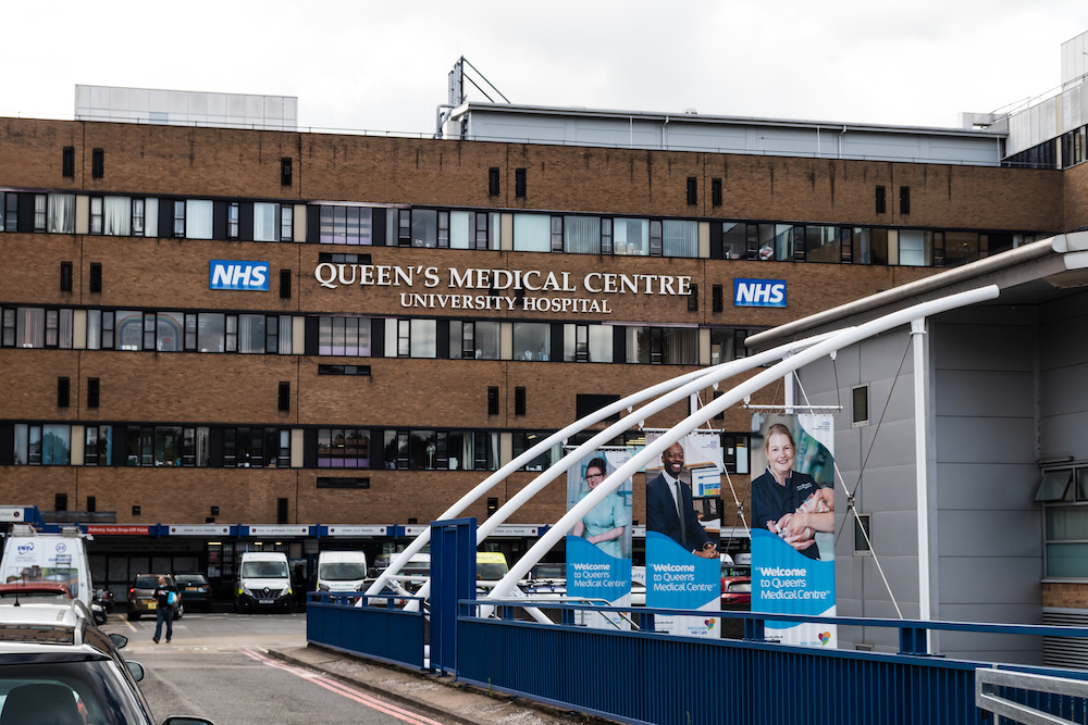 Queens Medical Centre entrance 