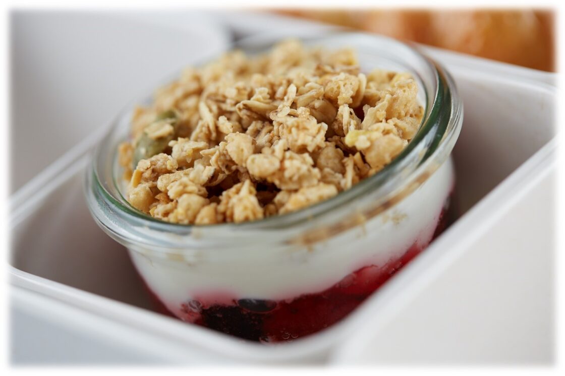 Bowl of Blackberry and Coconut Overnight Oats