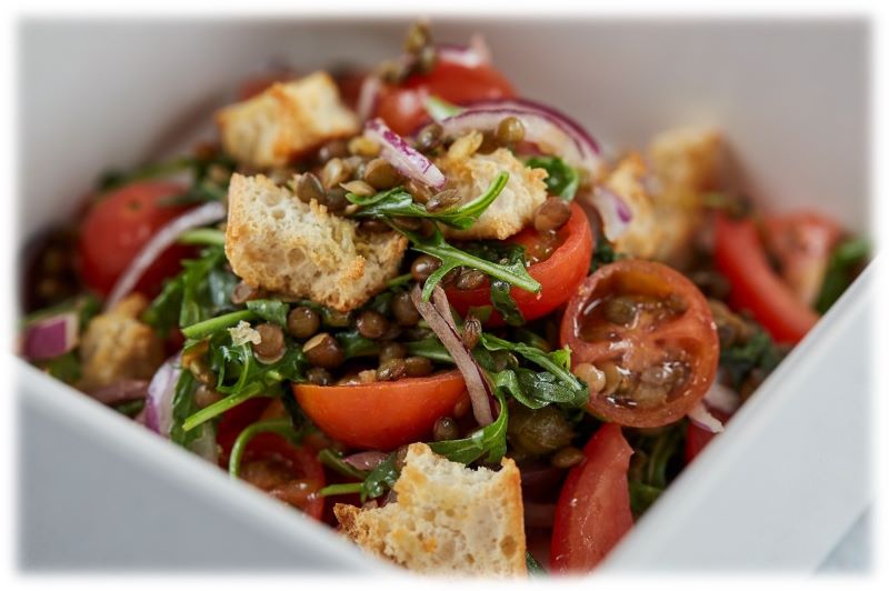 Green Lentil, Tomato and Rocket Salad Green Lentil, Tomato and Rocket Salad