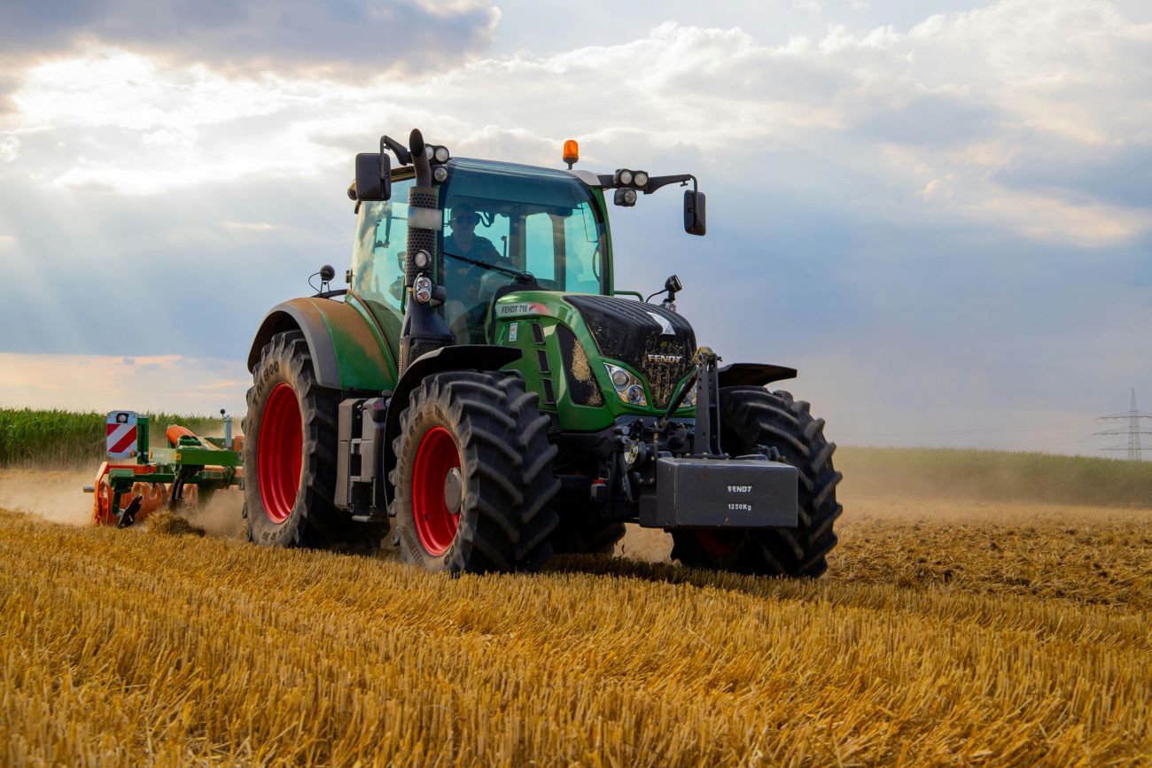 Tractor on a farm 