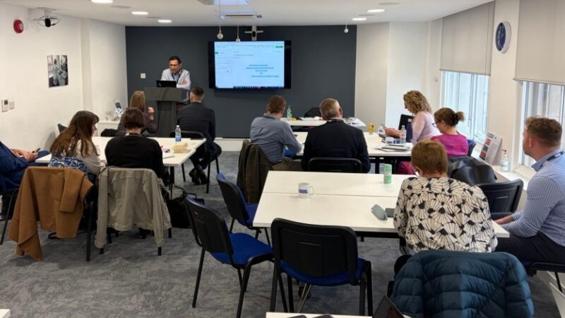Awais Motan Presenting at Supplier Forum Event for Small and Medium Sized Enterprises