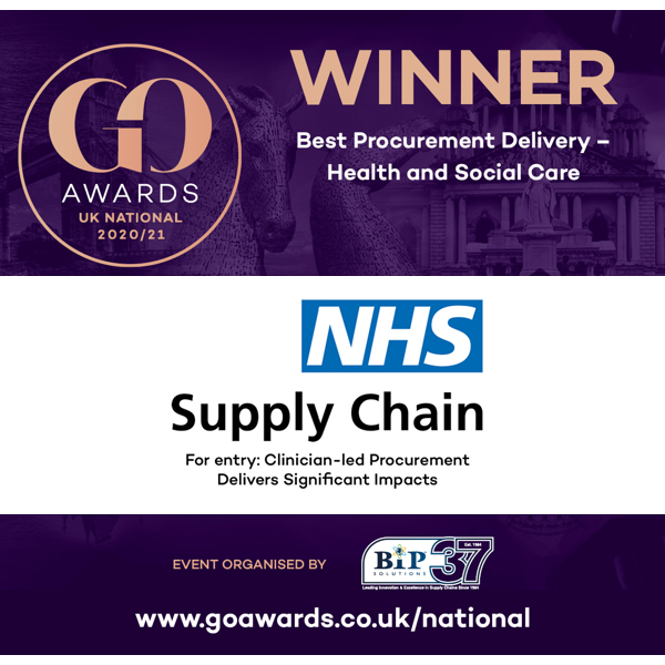 Go Award 2021 - NHS Supply Chain