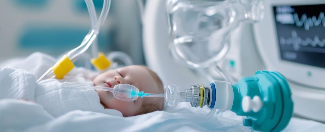 Infant or baby in intensive care unit
