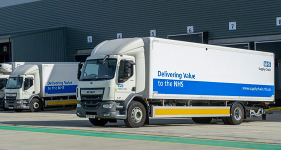 NHS Supply Chain-Lorry At Warehouse NHS Supply Chain-Lorry At Warehouse