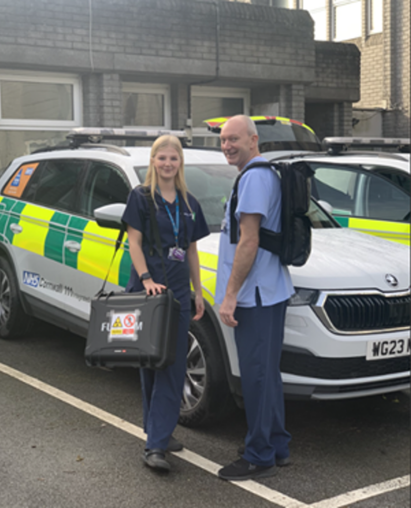 Ambulance staff are equipped with ultra‑portable X‑ray