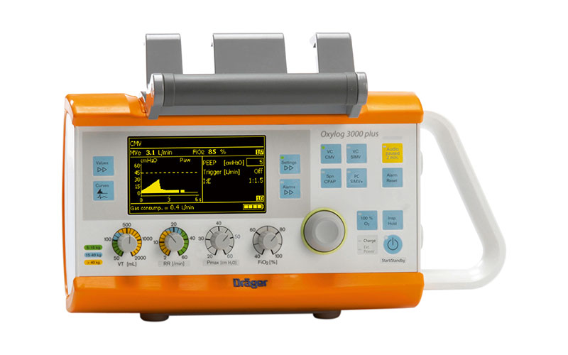 Draeger Oxylog® 3000 plus Transport Ventilator - Anaesthesia Machines